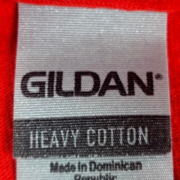 Gildan Red Christmas Tee Unisex Size M - Picture 3 of 6